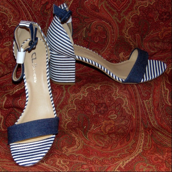Chinese Laundry Shoes - NEW CHINESE LAUNDRY Navy ankle strap heels 9/40✨